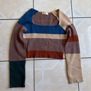 Colorful Striped Women's Sweater